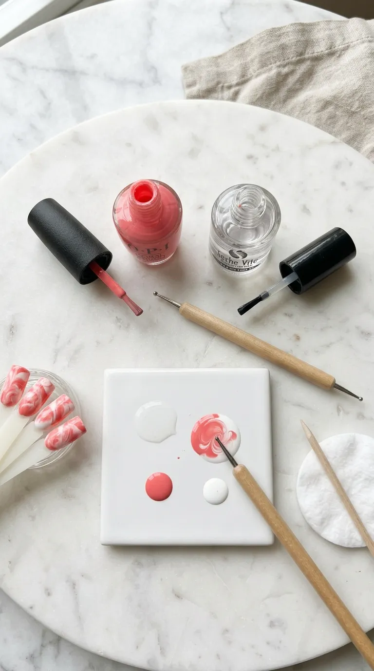 DIY blooming gel nails at home