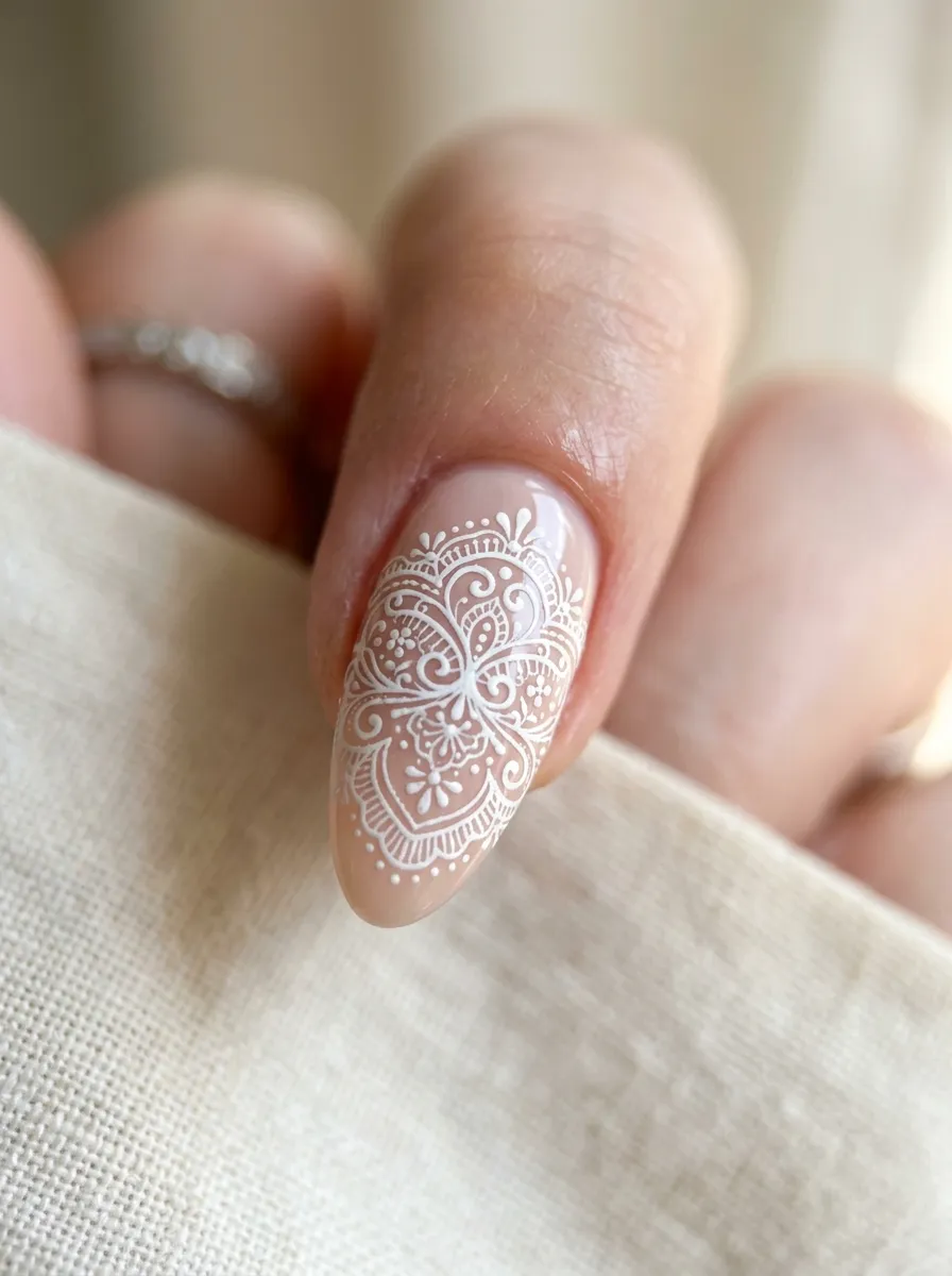 what are doily nails lace pattern nail art