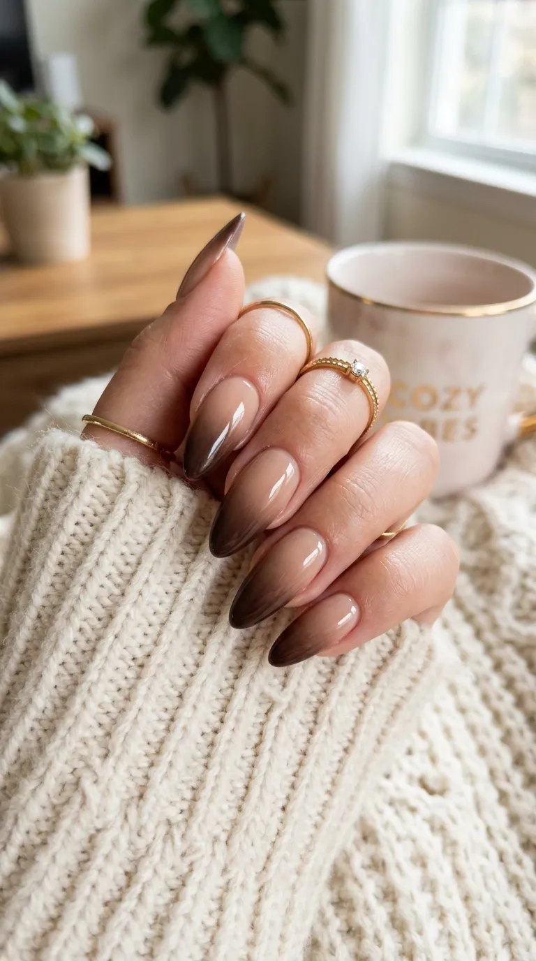 Long nail gradient fall 2026 design
