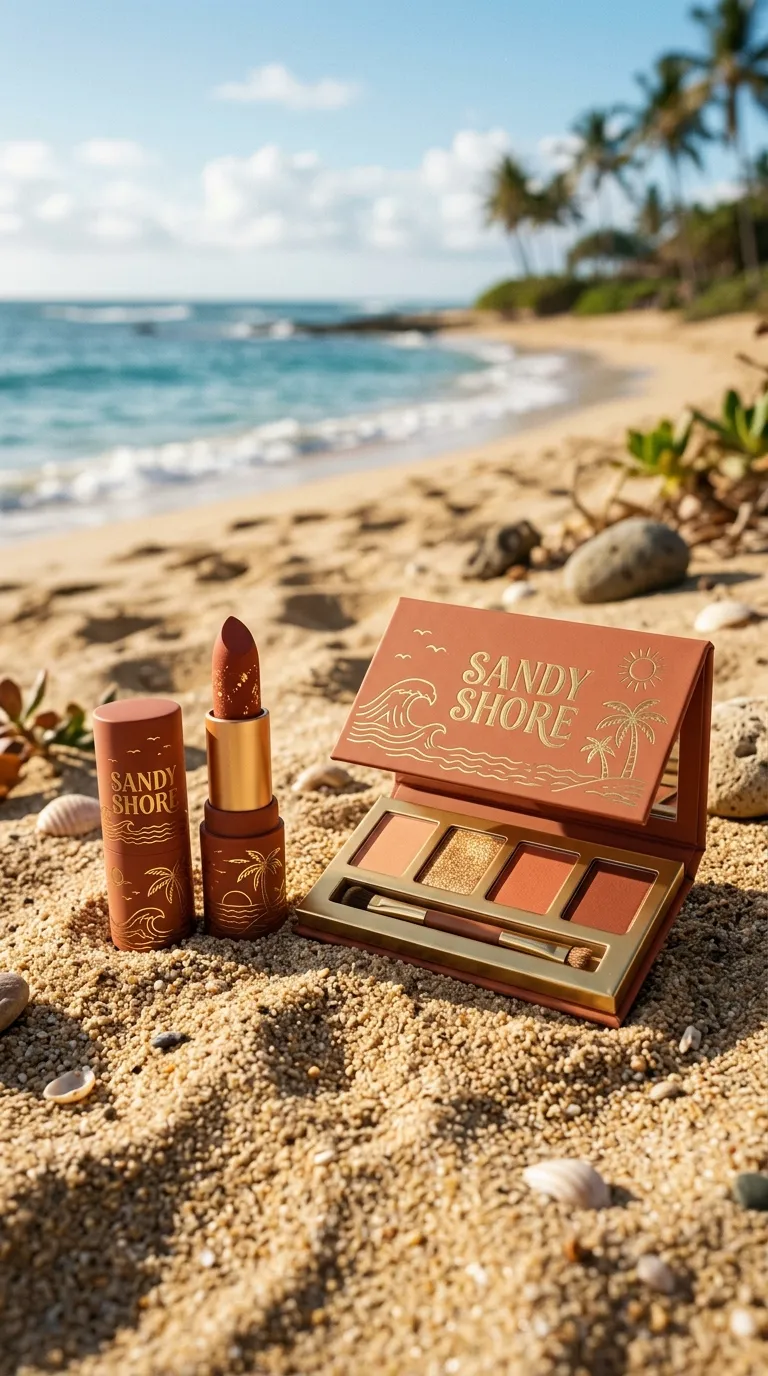 Sandy Shore combo: matte terracotta with gold foil