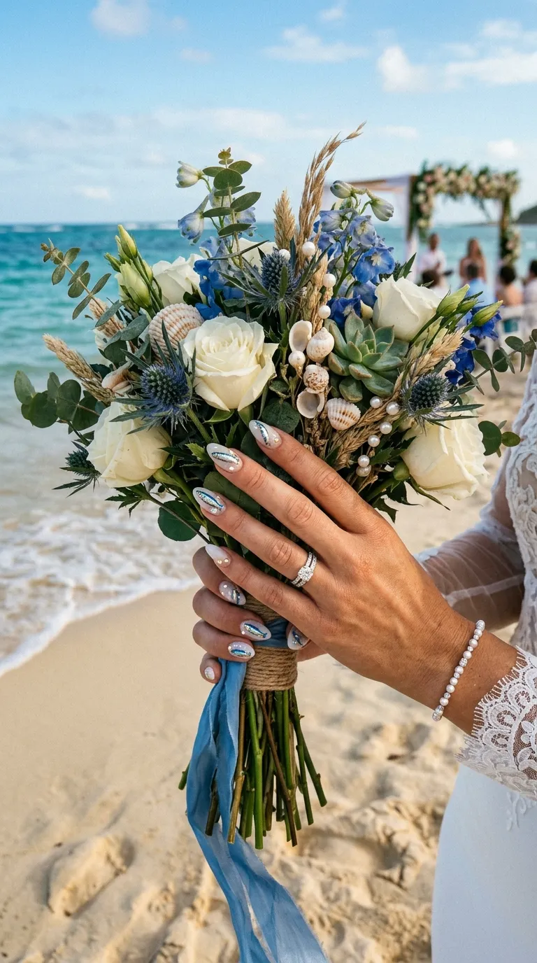 Sardine nails for wedding