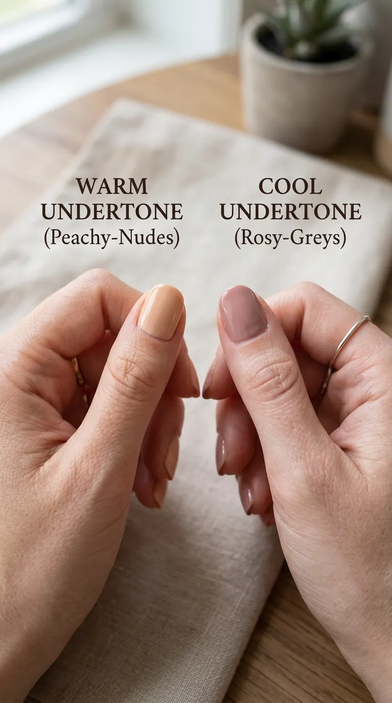 Undertone comparison warm vs cool tones