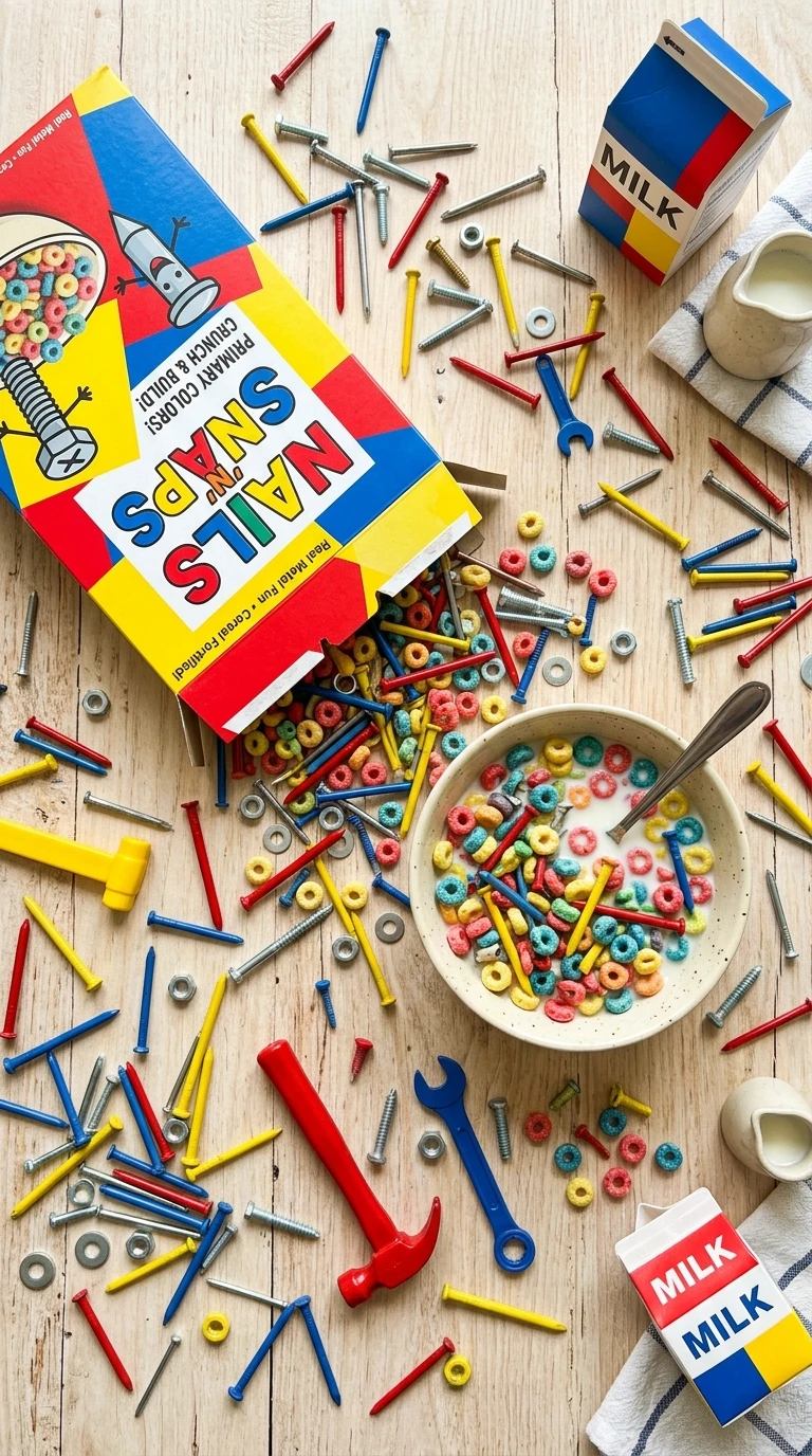 goofy nails - Nails in cereal box