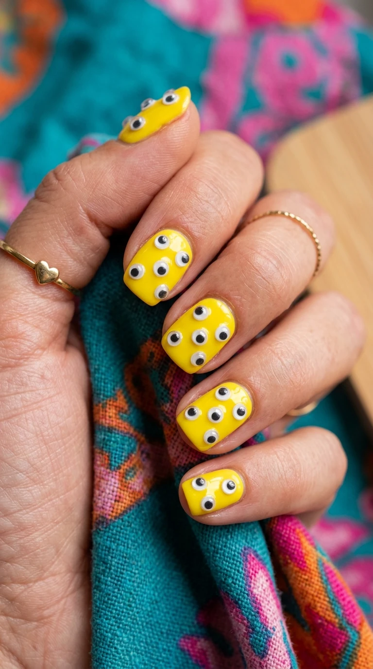 goofy nails - Nails with googly eyes