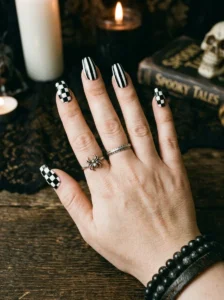Halloween Character Nails 2026: Wednesday Addams, Beetlejuice & More