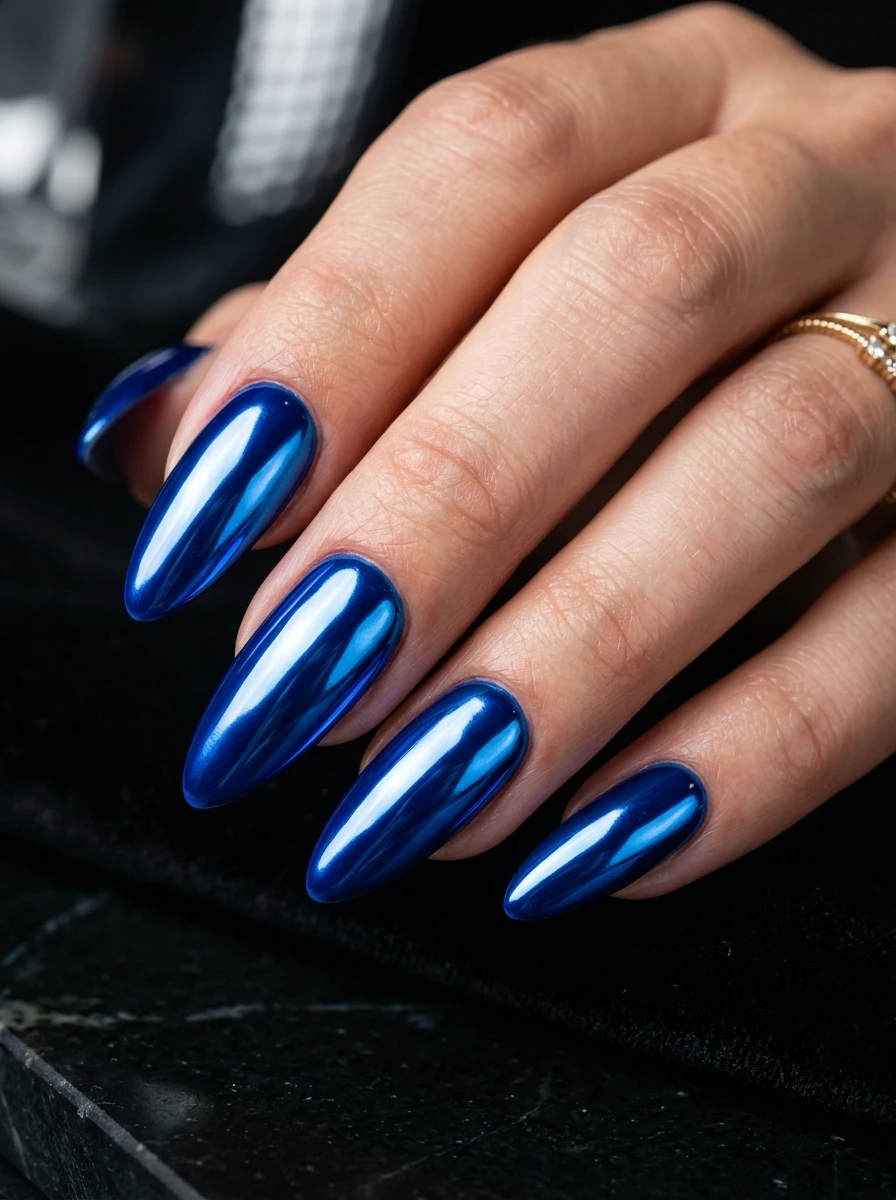 Nails with a full cobalt chrome finish