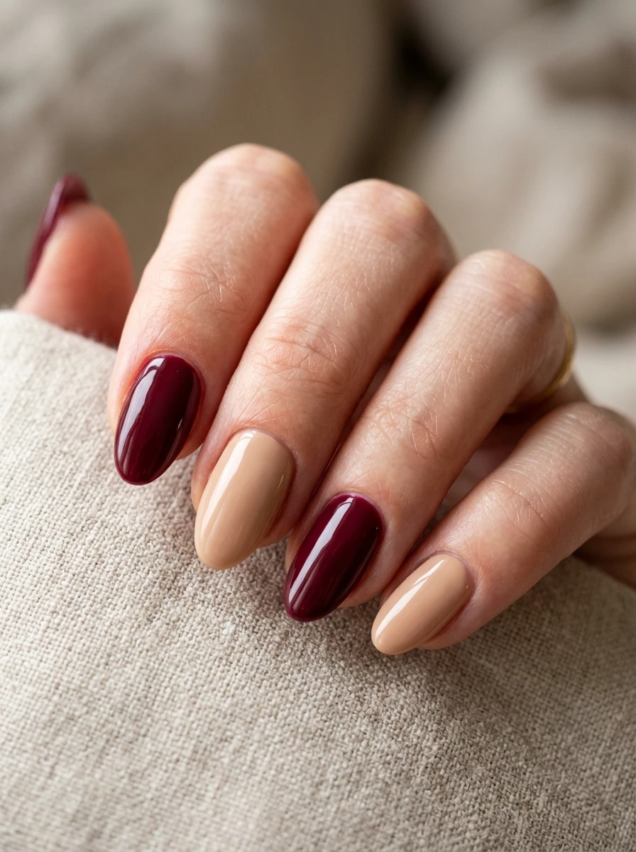 neutral fall nails
