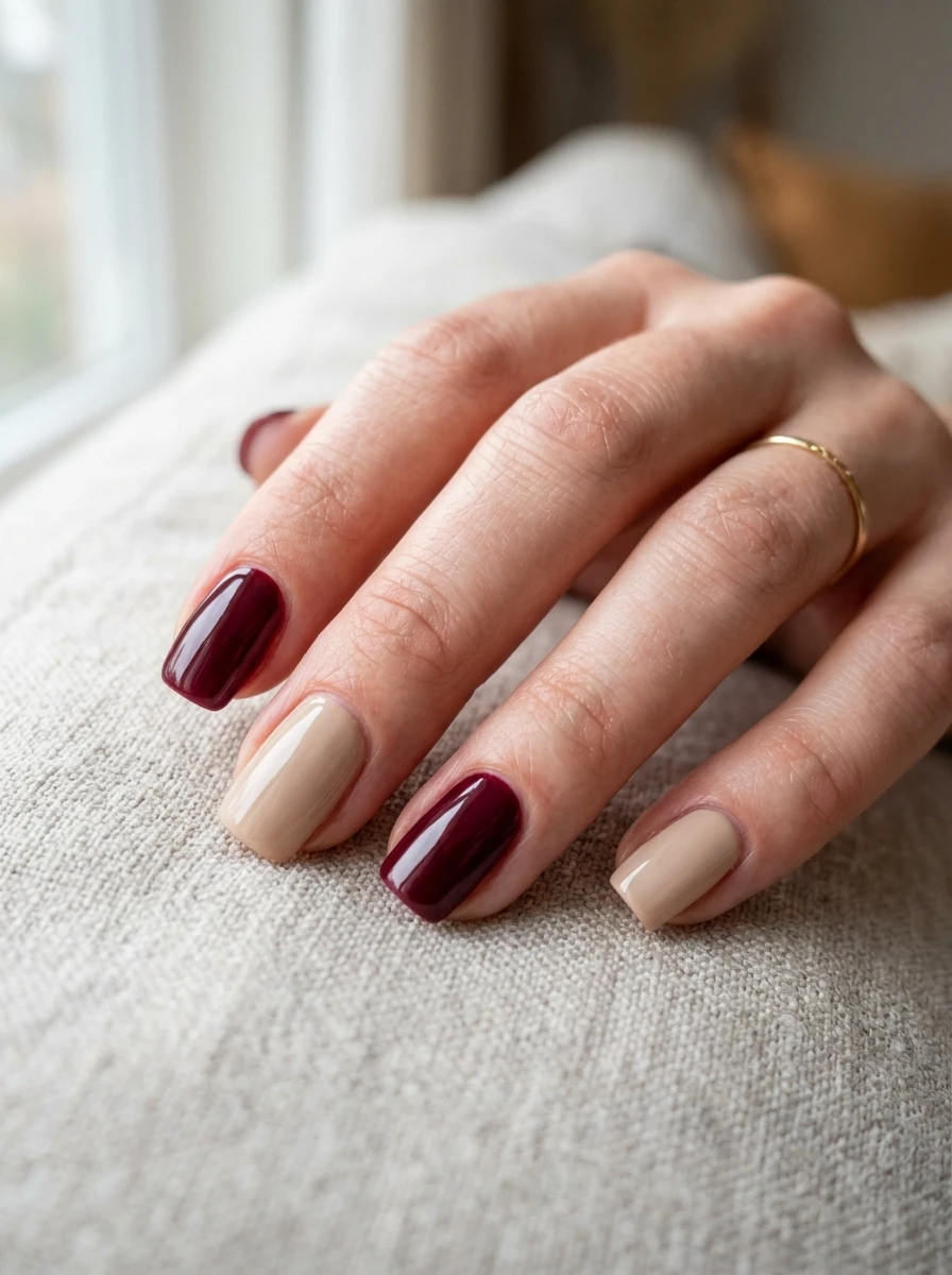 neutral fall nails