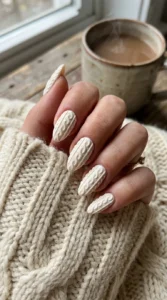 Sweater Weather Nails: 15 Cable-Knit Texture Nail Ideas for Fall 2026