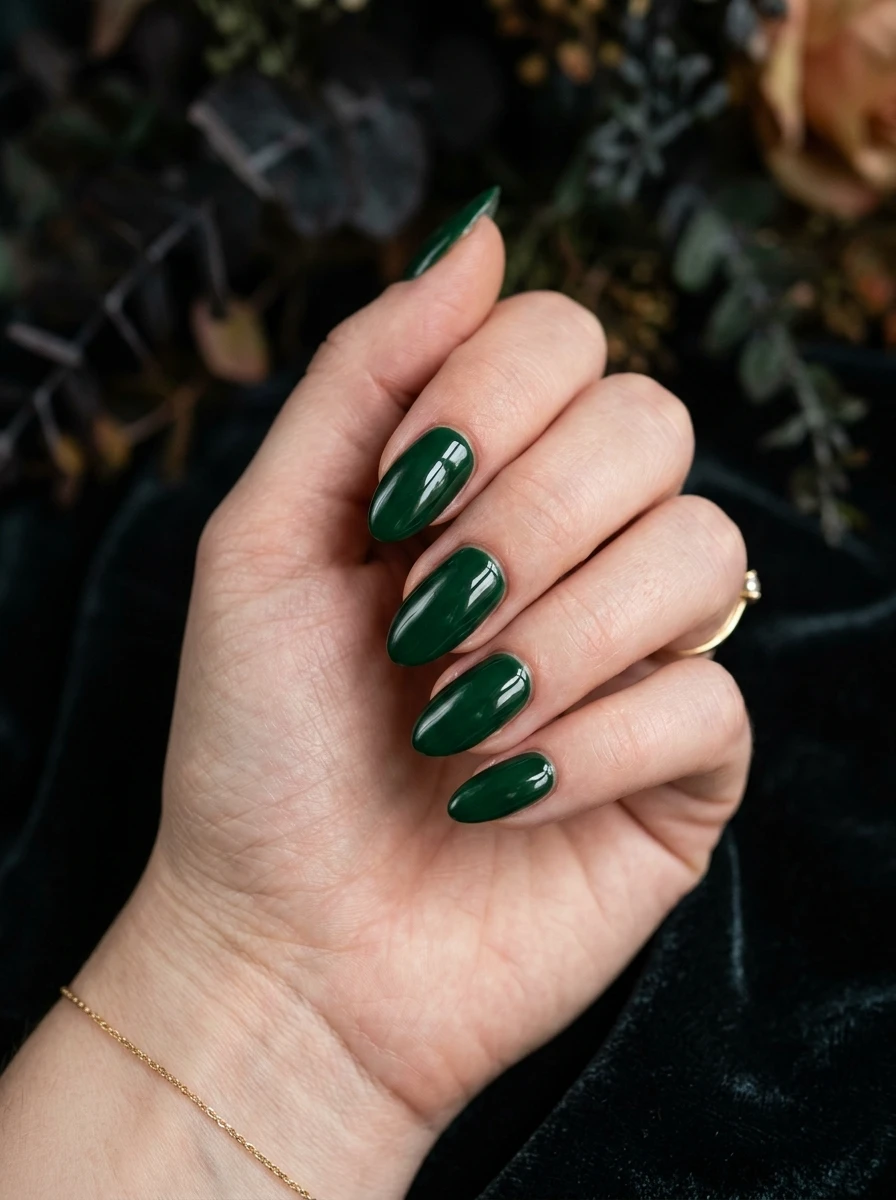 blue fall nails