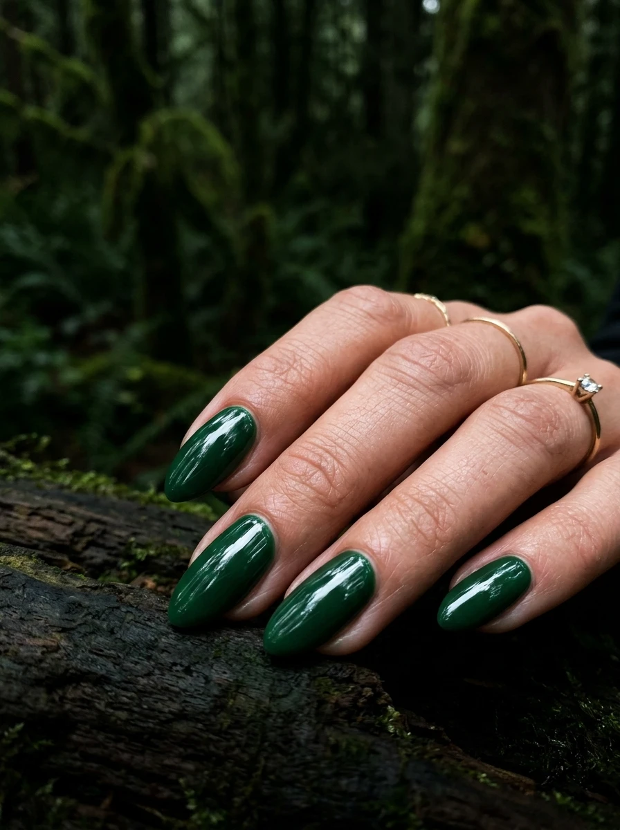 blue fall nails