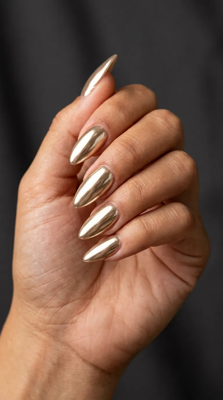 almond shaped nails length comparison short medium long