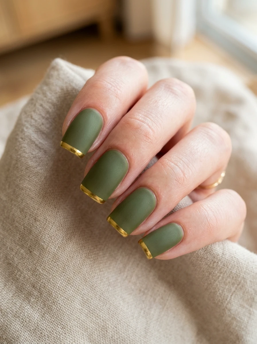 blue fall nails