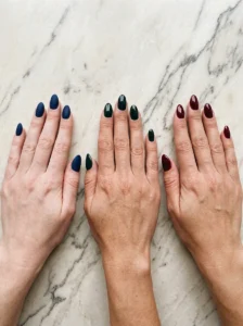 Blue Fall Nails 2026: Green & Red Alternatives