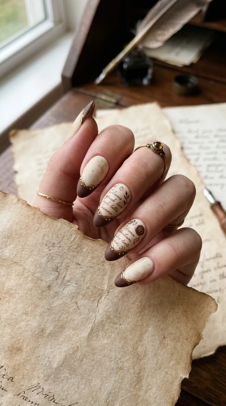 Two-tone French tip nail art