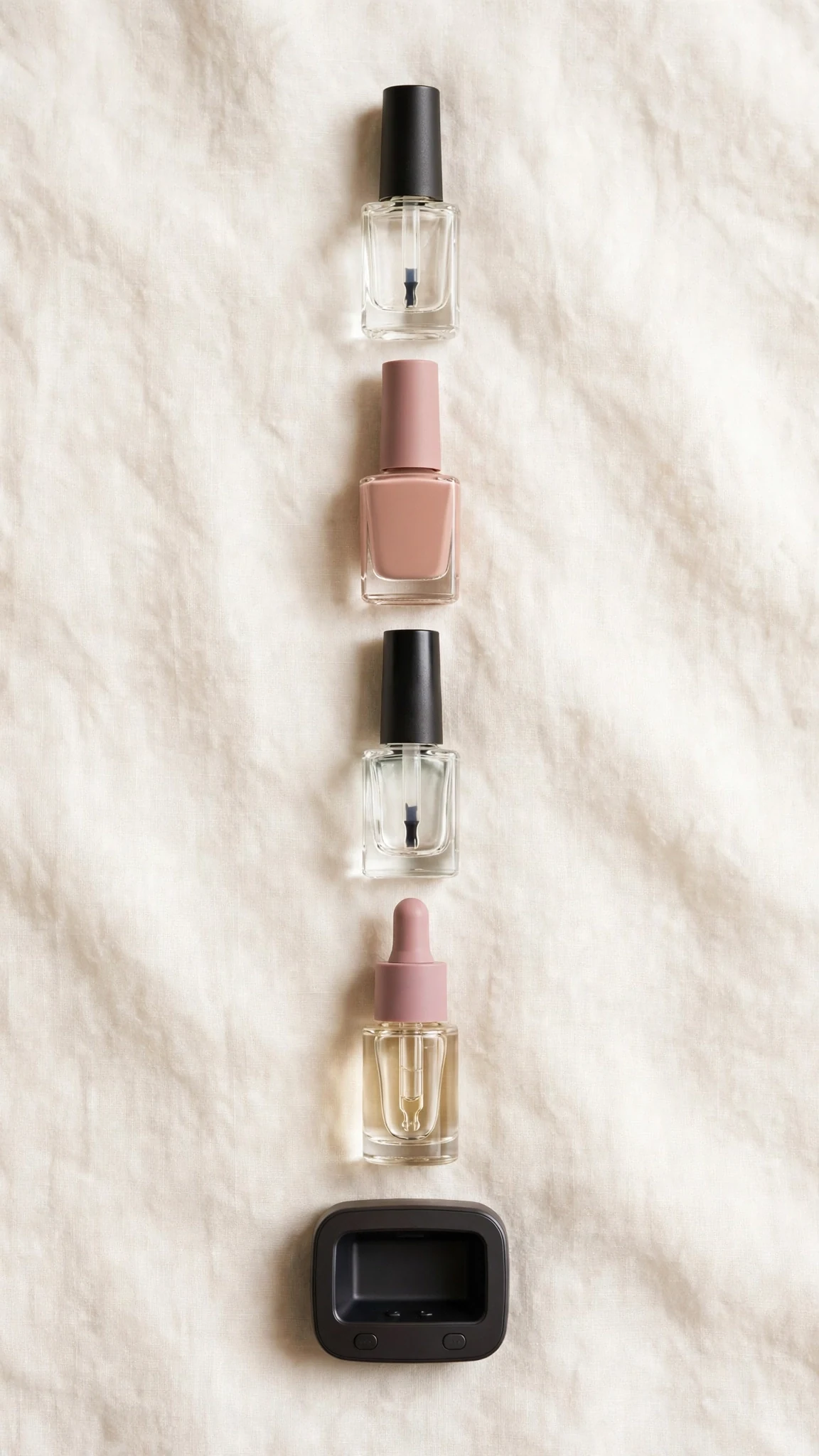 Printable quick-reference checklist card for at-home gel nails with do and don't columns