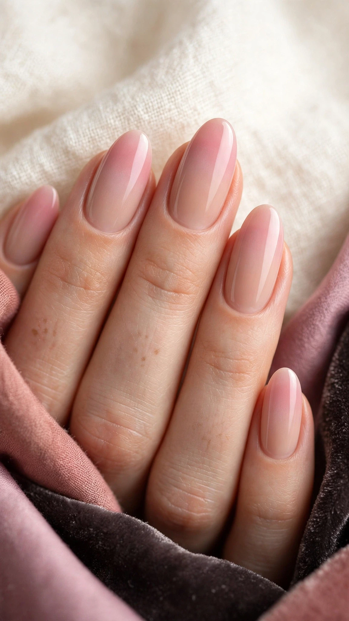 Ombr&eacute; Nageldesign Ideen mit sanftem Farbverlauf