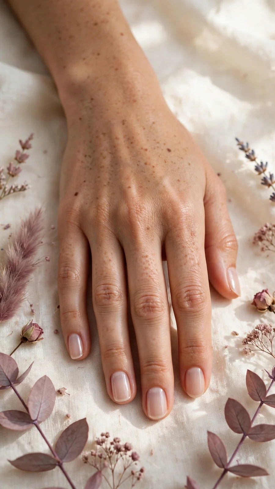 Simple nude nail designs, interview-ready professional manicure